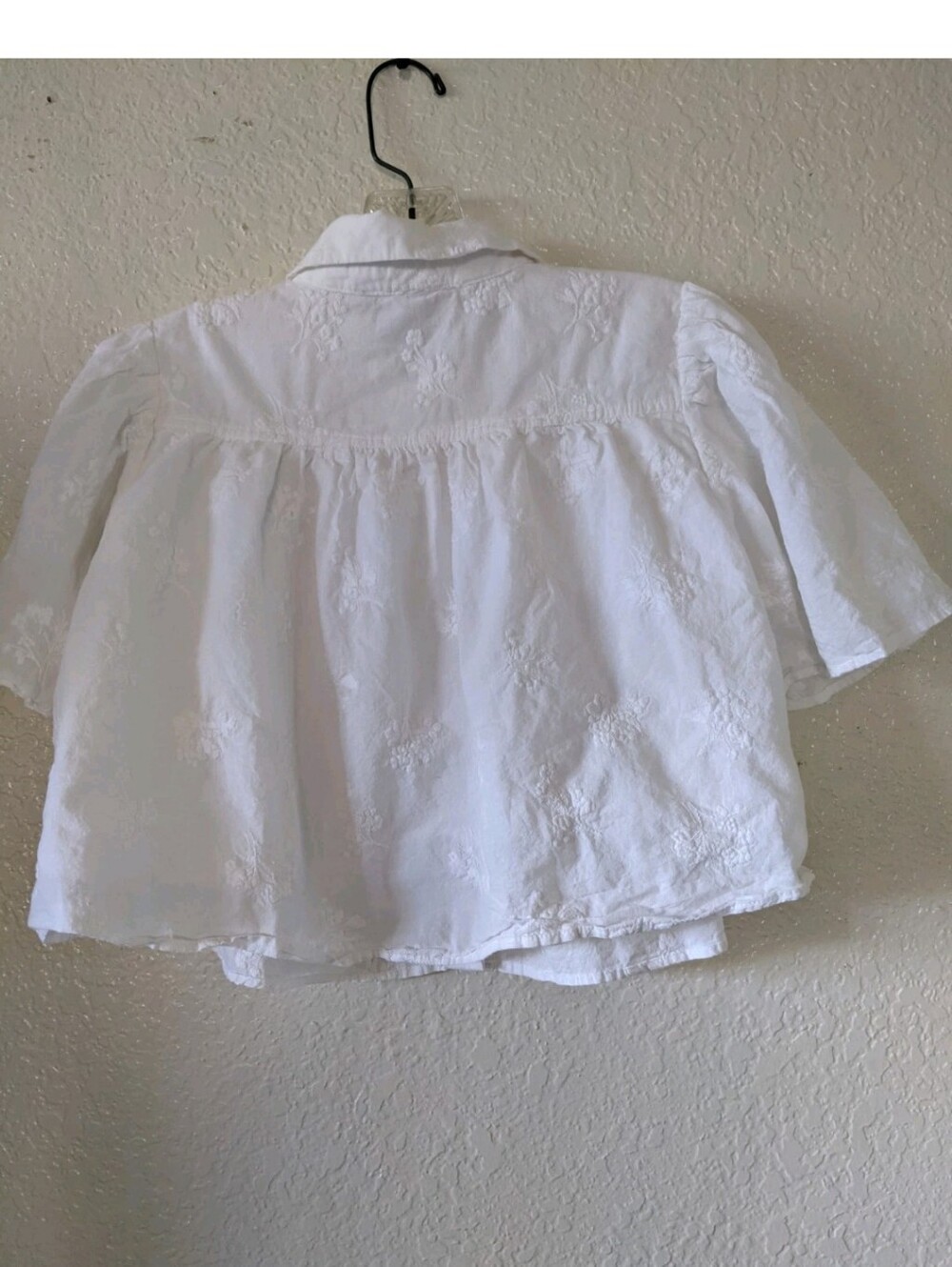 Caroline Constas Women's Embroidered Button Front Top Size XS White - Picture 7 of 10